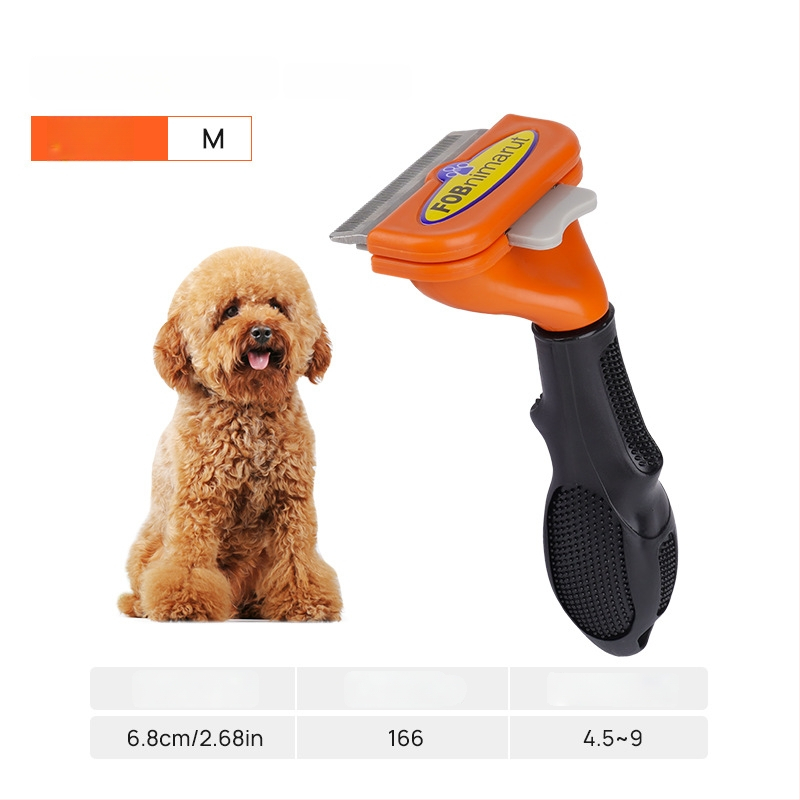 Pieptene din oțel inoxidabil pentru câini, Dot, 60 buc