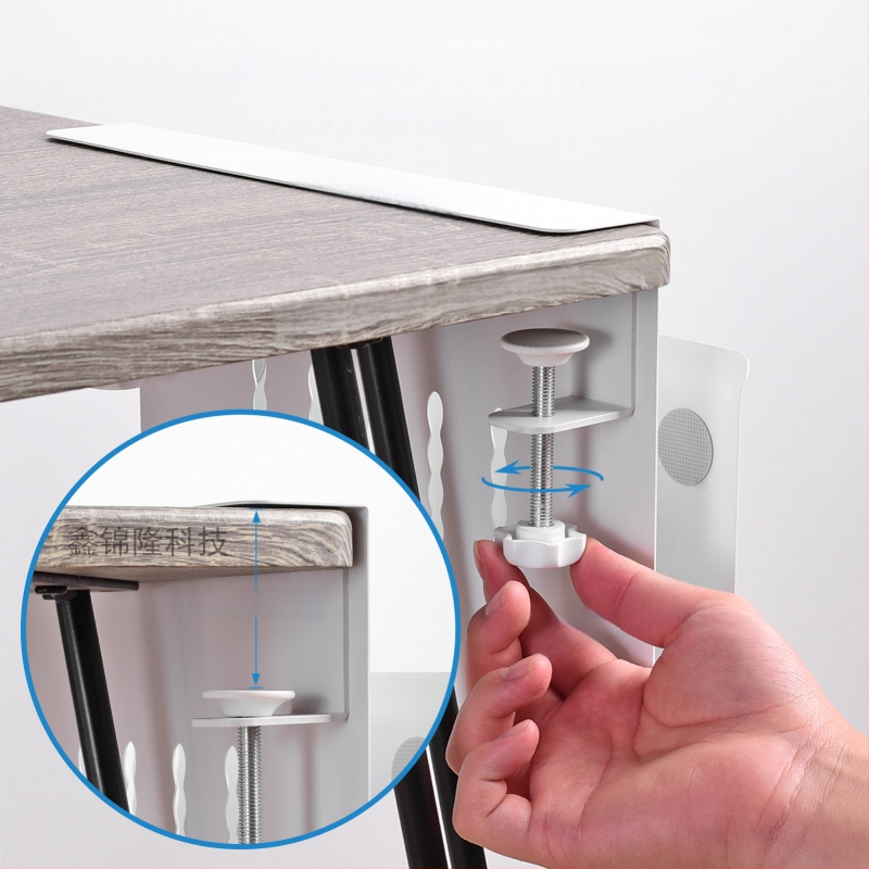 Planšetdatora un viedtālruņa statīvs ar sānu gravitācijas skavu, modeļa XJL-003; svars 1200 g; saderīgs ar iPad un iPhone paaudzēm.