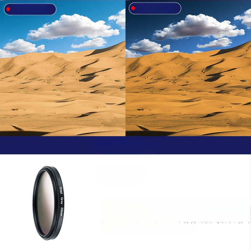 Gradientinių filtrų rinkinys 5-1 SLR kamerai, universalus tvirtinimas, įtrauktos 3 švaros servetėlės, OEM apdorojimas