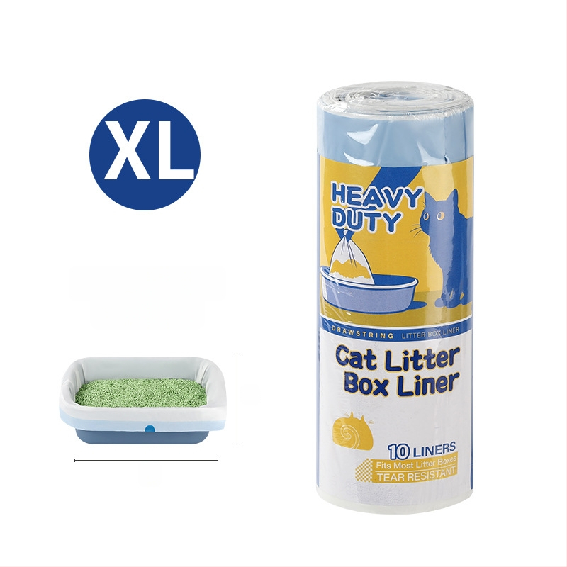 HDPE παχυσμένη φορητή σακούλα αποβλήτων γάτας