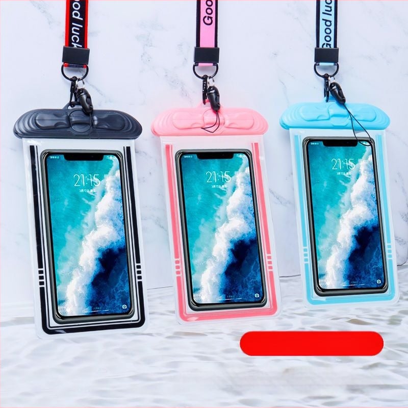 Husă impermeabilă pentru telefon cu touchscreen, PVC, pentru înot, scufundări și activități în aer liber