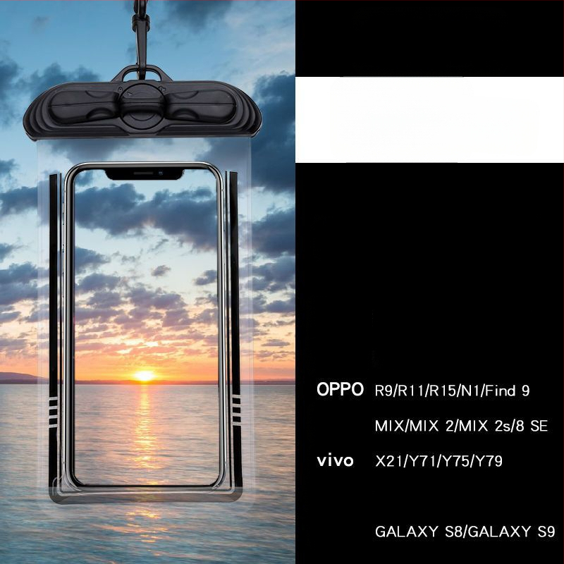 Husă impermeabilă pentru telefon cu touchscreen, PVC, pentru înot, scufundări și activități în aer liber