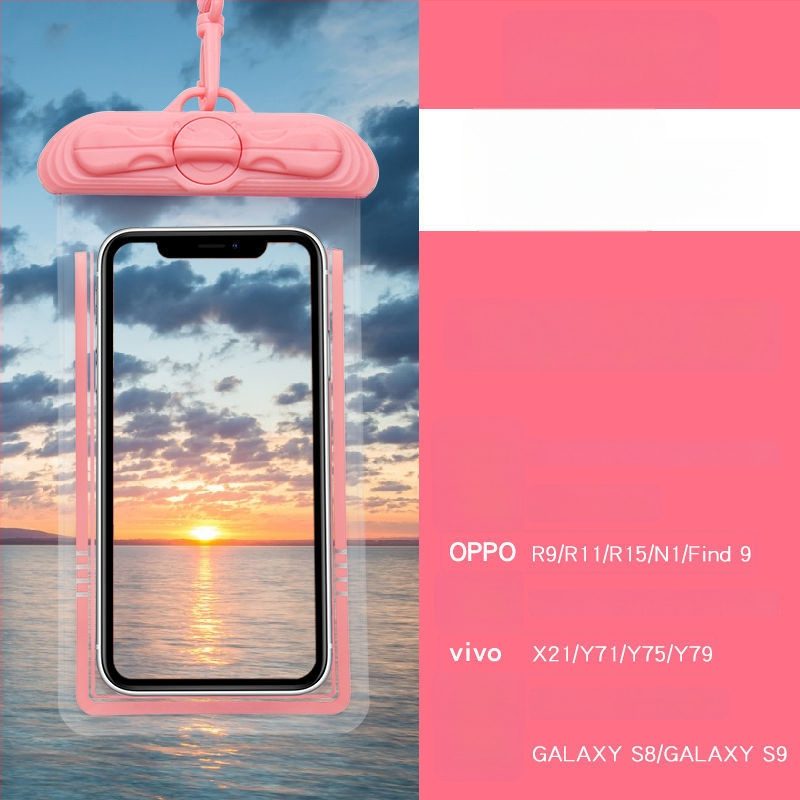 Husă impermeabilă pentru telefon cu touchscreen, PVC, pentru înot, scufundări și activități în aer liber