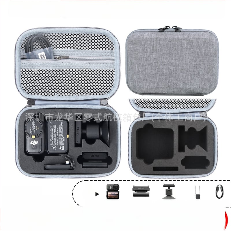 Osmo Nano akcijas kameras uzglabāšanas soma – PU materiāls, 166 g, saderīga ar Osmo Nano