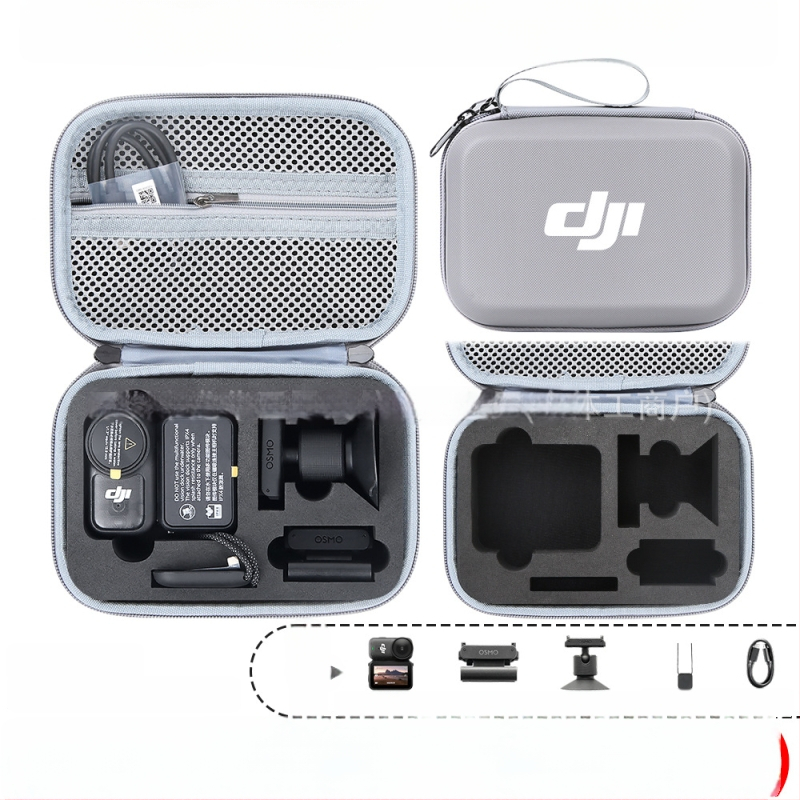 Osmo Nano akcijas kameras uzglabāšanas soma – PU materiāls, 166 g, saderīga ar Osmo Nano