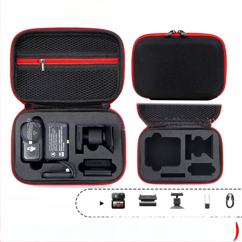 Osmo Nano akcijas kameras uzglabāšanas soma – PU materiāls, 166 g, saderīga ar Osmo Nano