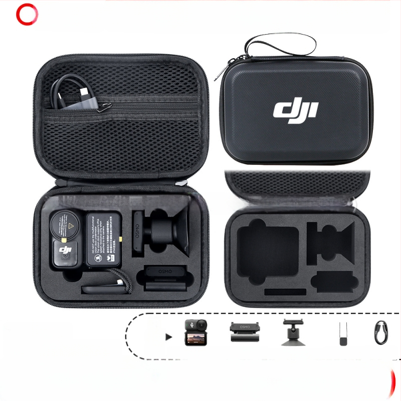 Osmo Nano akcijas kameras uzglabāšanas soma – PU materiāls, 166 g, saderīga ar Osmo Nano