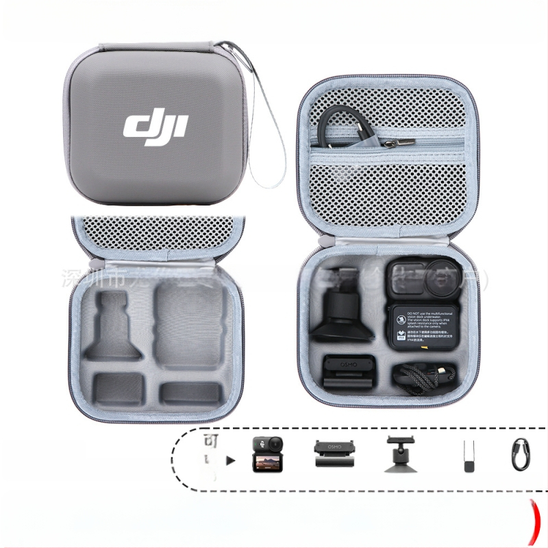 Osmo Nano akcijas kameras uzglabāšanas soma – PU materiāls, 166 g, saderīga ar Osmo Nano