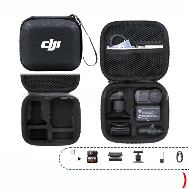 Osmo Nano akcijas kameras uzglabāšanas soma – PU materiāls, 166 g, saderīga ar Osmo Nano