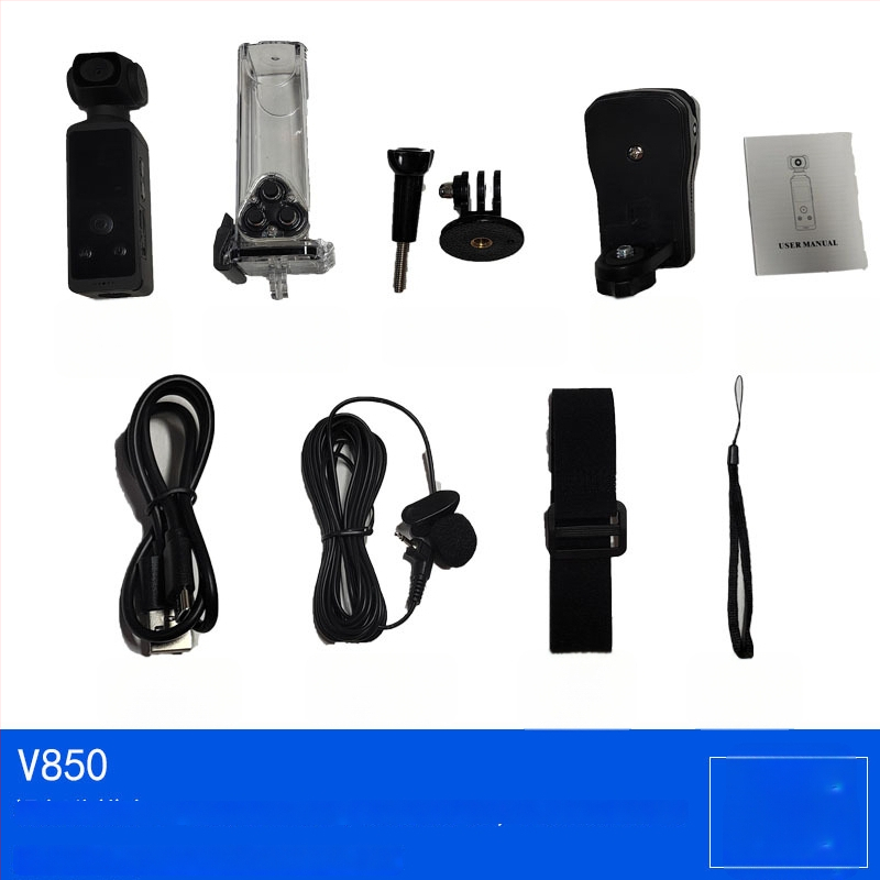 Kabatas kamera 850 - 4K 3840x2160, TF kartes glabāšana, 1,3 colu LCD, ABS korpuss