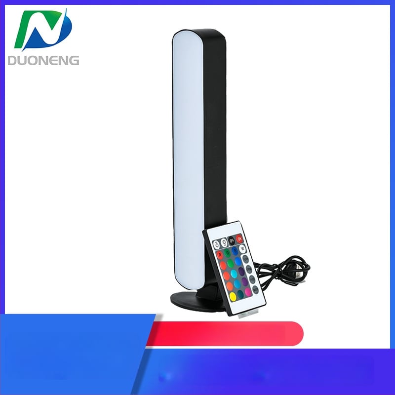 Нощна лампа за настолен компютър – USB захранване, дистанционно управление, музикална функция, геометричен 3D дизайн, PP абажур