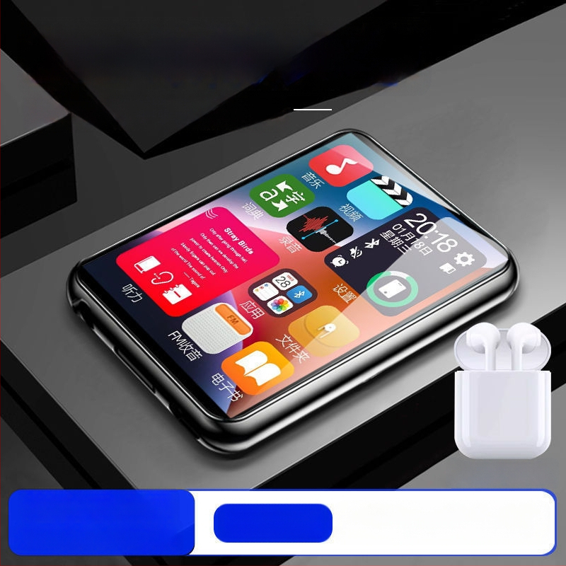 MP4/MP3 mūzikas atskaņotājs ar skārienjūgu un Bluetooth – ārkārtīgi plāns, lasīšanai romānu