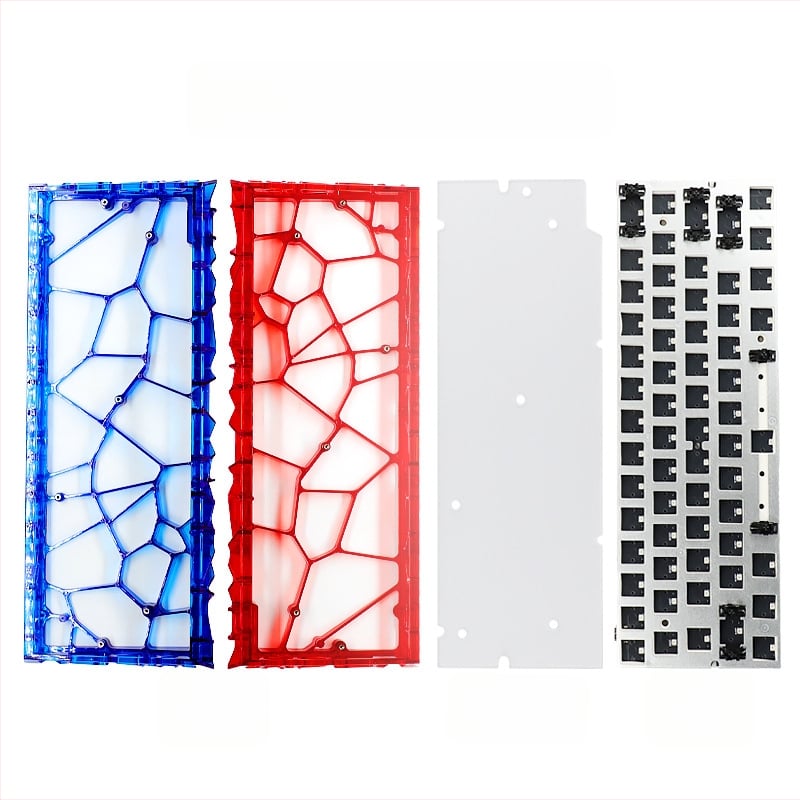 Jiadalong prozirno kućište tipkovnice, komplet s ekološkim PCB unutarnjim slojem za mehaničke tipkovnice