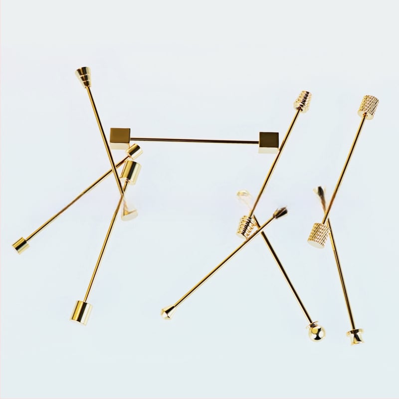 Meeste kaela kinnitusnõel, vask, elektroplaaditud, bränd Lepton/Starton, kohandatav