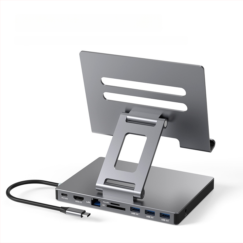 Lan Shuo USB-C docking stanica od aluminijskog legura, HDMI 2.0 i Gigabit Ethernet, 5Gbps