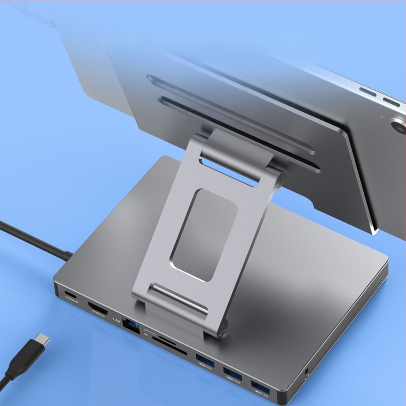 Lan Shuo USB-C docking stanica od aluminijskog legura, HDMI 2.0 i Gigabit Ethernet, 5Gbps