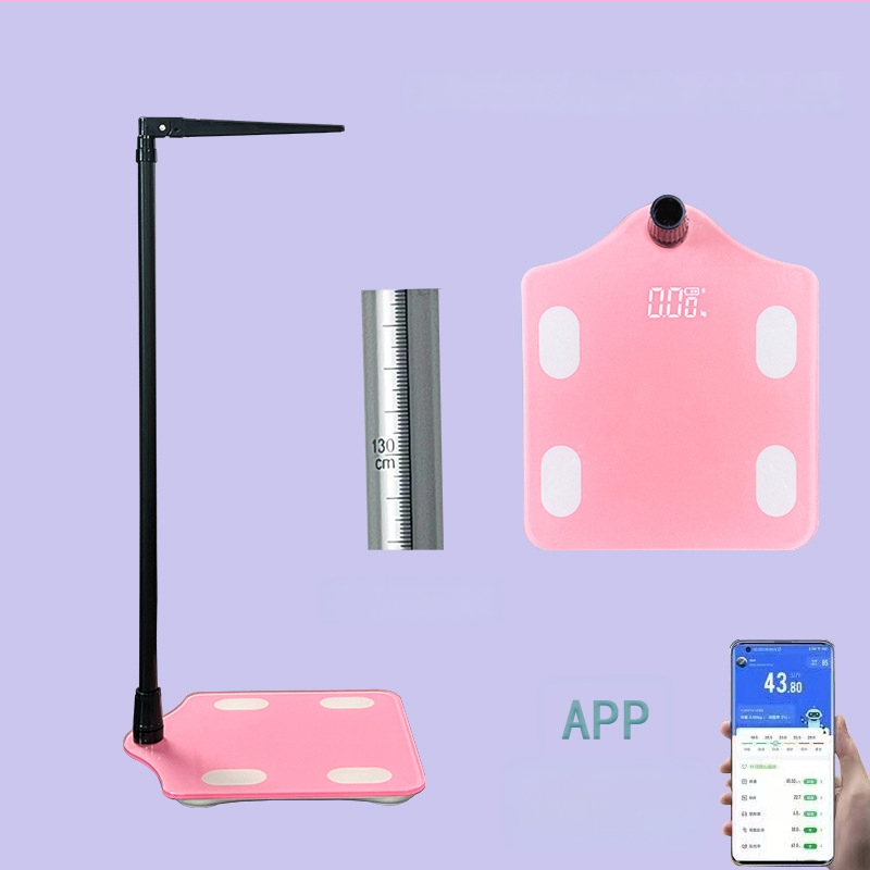 Cântar electronic pentru greutate cu detecție de grăsime și umiditate, calcul calorii, Bluetooth