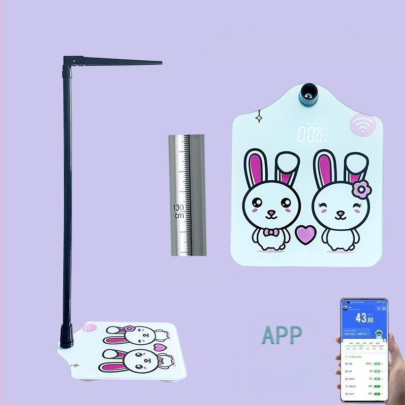 Cântar electronic pentru greutate cu detecție de grăsime și umiditate, calcul calorii, Bluetooth