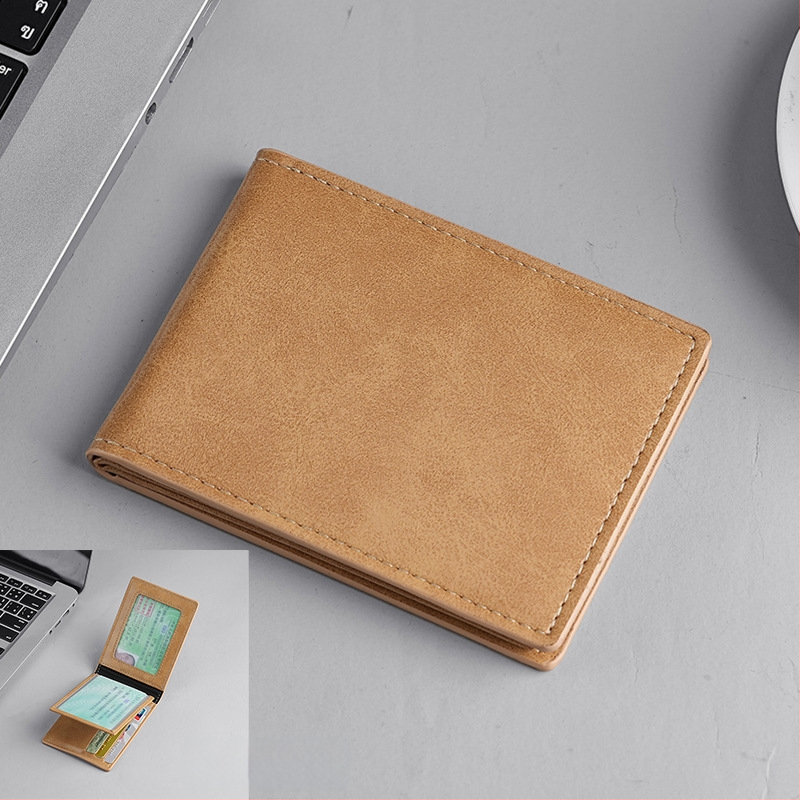 Portfelis su integruotu kortelių dėklu, PU dirbtinė oda, didelė kortelių talpa, verslo stilius