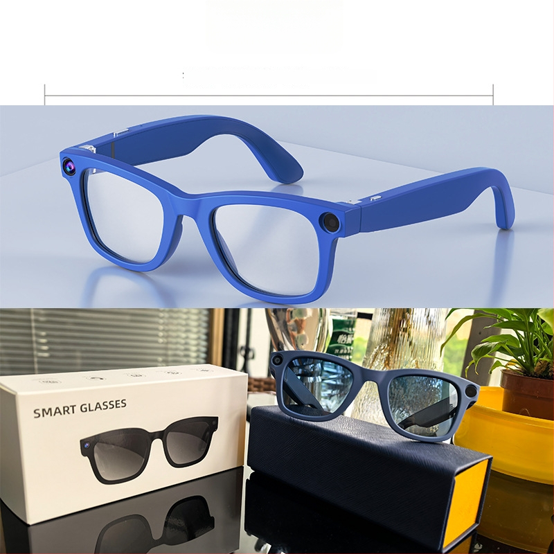 Ochelari inteligenți G300 cu cameră 8MP, 32GB stocare, 4GB RAM, baterie 220mAh, greutate 46g, montare pe cap, traducere AI și asistent vocal