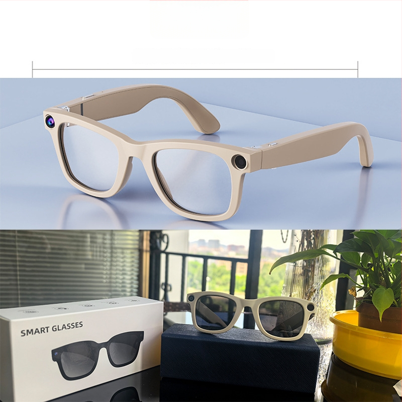 Ochelari inteligenți G300 cu cameră 8MP, 32GB stocare, 4GB RAM, baterie 220mAh, greutate 46g, montare pe cap, traducere AI și asistent vocal