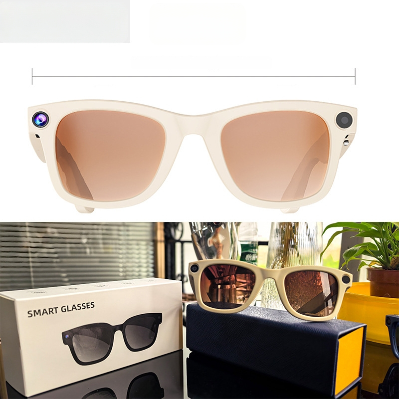 Ochelari inteligenți G300 cu cameră 8MP, 32GB stocare, 4GB RAM, baterie 220mAh, greutate 46g, montare pe cap, traducere AI și asistent vocal