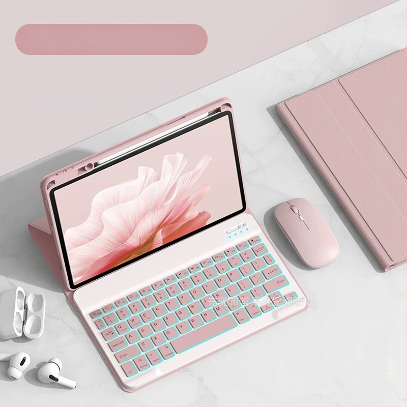 Kućište za tablet s podsvijetljenom Bluetooth tipkovnicom i pretincem za olovku, kompatibilno s Huawei MatePad SE11/11.5S, težina 0.75 kg, dužina napojnog kabela 0.3 m