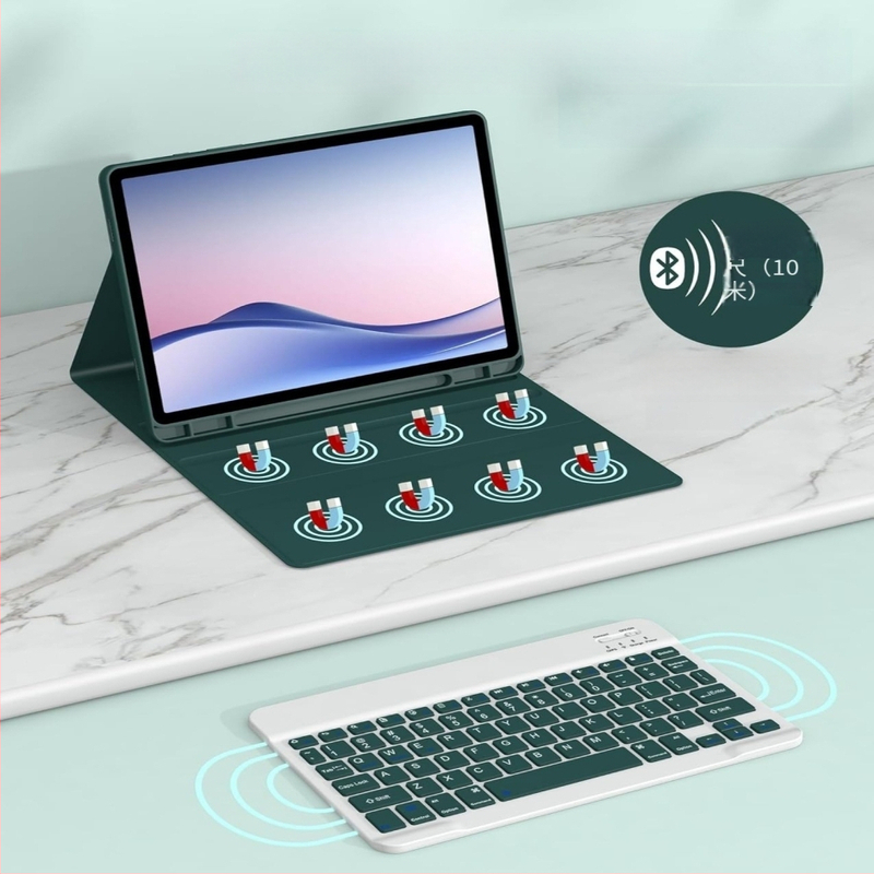 Zaštitna futrola za tablet s bežičnom, odvojivom Bluetooth tipkovnicom za Redmi Pad 2; Bluetooth sučelje; kompatibilan Redmi tablet; model futrole: Redmi Bluetooth keyboard case; ergonomska podrška