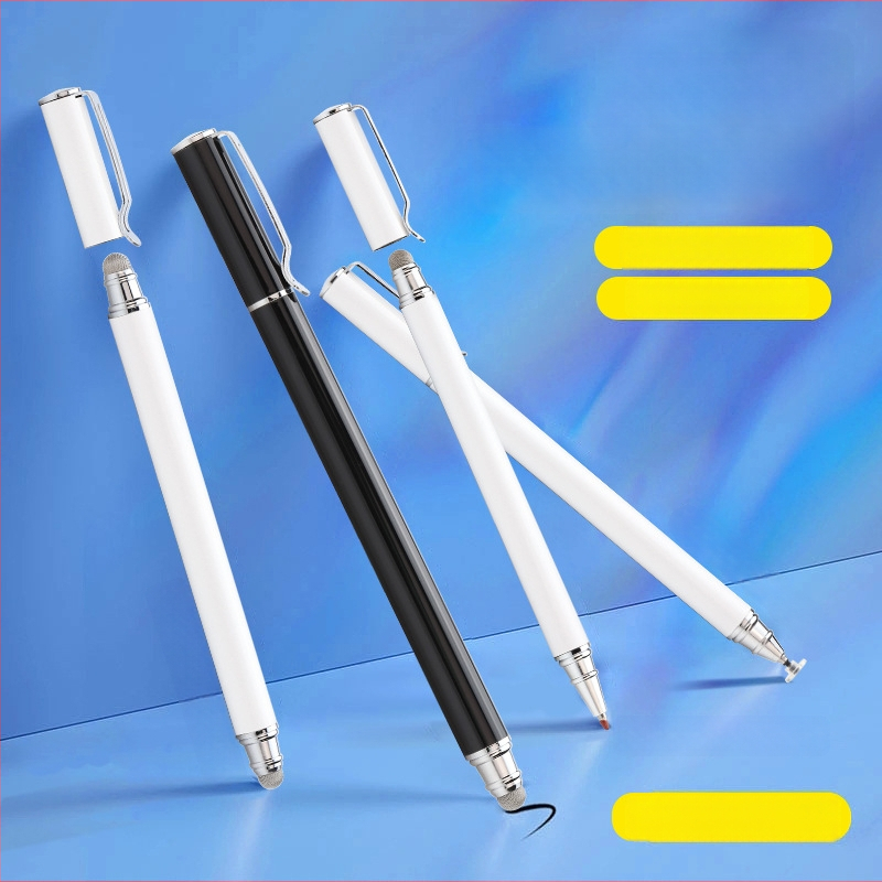 Tawecol metallist kapacitatiivne stilus juhtiva riide diskiga – Android ja iOS ühilduv universaalne puutetundlik pliiats mobiiltelefonidele ja tahvelarvutitele