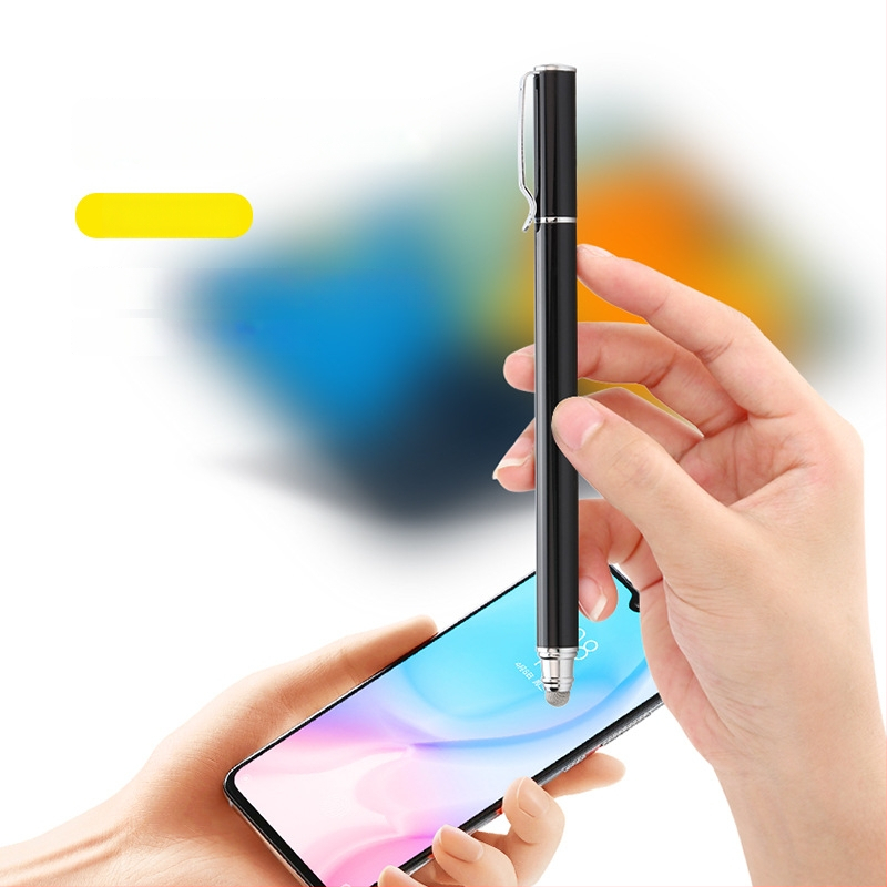 Tawecol metallist kapacitatiivne stilus juhtiva riide diskiga – Android ja iOS ühilduv universaalne puutetundlik pliiats mobiiltelefonidele ja tahvelarvutitele