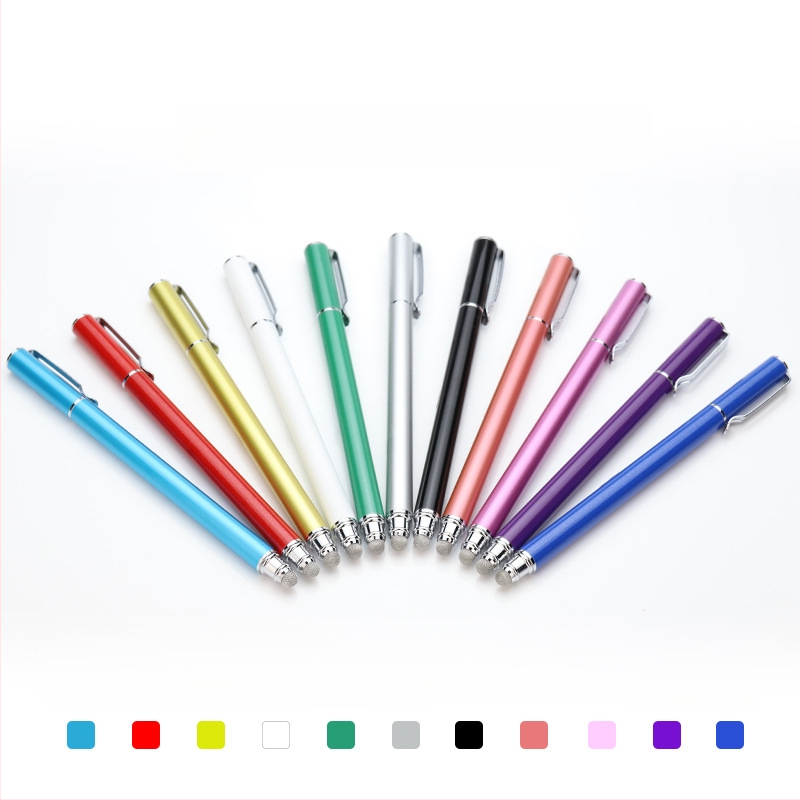 Tawecol metallist kapacitatiivne stilus juhtiva riide diskiga – Android ja iOS ühilduv universaalne puutetundlik pliiats mobiiltelefonidele ja tahvelarvutitele