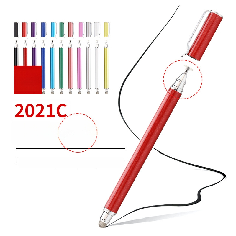 Tawecol metallist kapacitatiivne stilus juhtiva riide diskiga – Android ja iOS ühilduv universaalne puutetundlik pliiats mobiiltelefonidele ja tahvelarvutitele