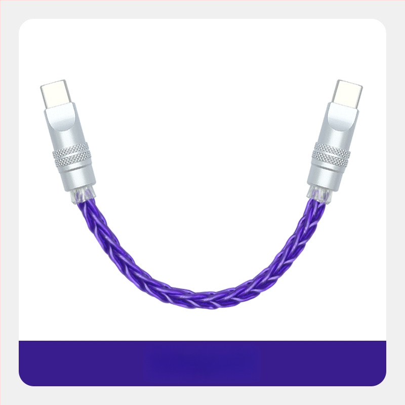 Καλώδιο δεδομένων με πλεγμένες οκτώ ίνες, επιχρυσωμένο με ασήμι σε μονοκρύσταλλο χαλκό — γρήγορη φόρτιση, συμβατό με iPhone16, Mate70, tablets και φορητούς υπολογιστές