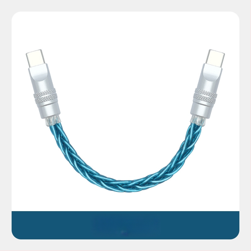 Καλώδιο δεδομένων με πλεγμένες οκτώ ίνες, επιχρυσωμένο με ασήμι σε μονοκρύσταλλο χαλκό — γρήγορη φόρτιση, συμβατό με iPhone16, Mate70, tablets και φορητούς υπολογιστές