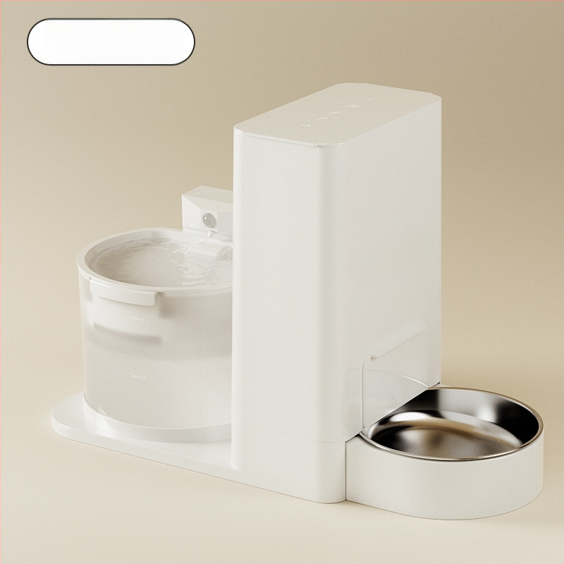 Диспенсер и подхранвател за котки — всичко в едно, вода с постоянна температура, безжично подаване на вода, разглобяем, модел 2023