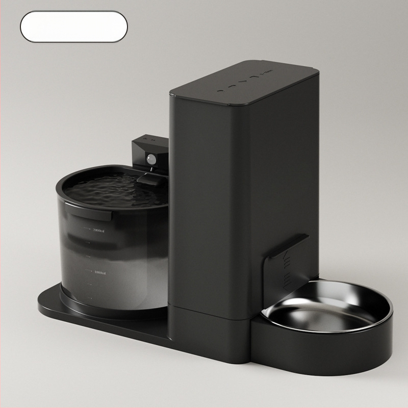 Диспенсер и подхранвател за котки — всичко в едно, вода с постоянна температура, безжично подаване на вода, разглобяем, модел 2023