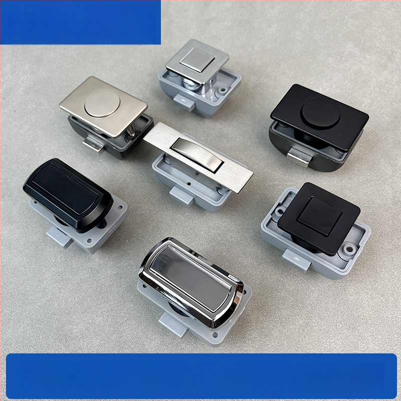 Nauja serija: RV mygtukinė spyna baldams ir jahtos sieniniams spintelėms — cinko lydinys, be rankenos, užrakto cilindras