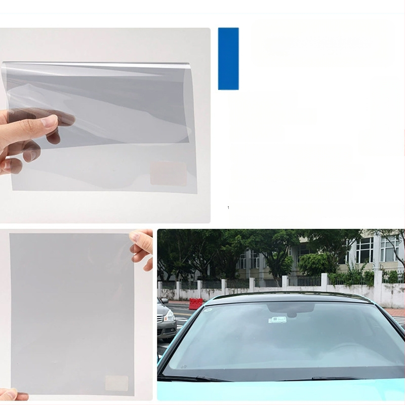 Transportlīdzekļa siltumizolācijas plēve - PET, gaismas caurlaidība 5-80%, siltuma izolācija 60%, UV aizsardzība 99%