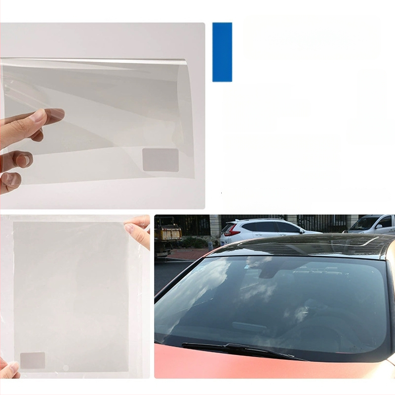 Transportlīdzekļa siltumizolācijas plēve - PET, gaismas caurlaidība 5-80%, siltuma izolācija 60%, UV aizsardzība 99%