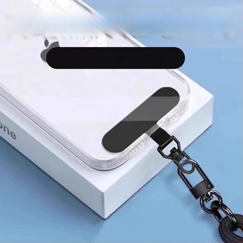 Tālruņa lanyarda stiprinājums ar 360° rotējošu metāla klipu, metāls, elektroplakāts, universāls, ģeometriska forma