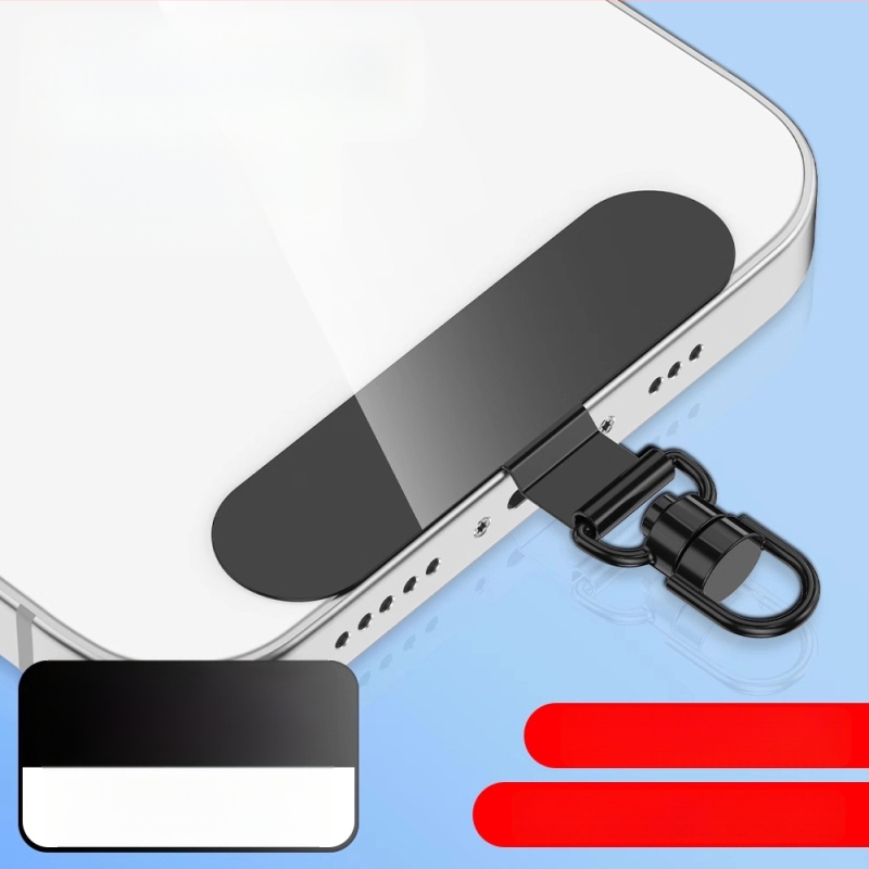 Tālruņa lanyarda stiprinājums ar 360° rotējošu metāla klipu, metāls, elektroplakāts, universāls, ģeometriska forma