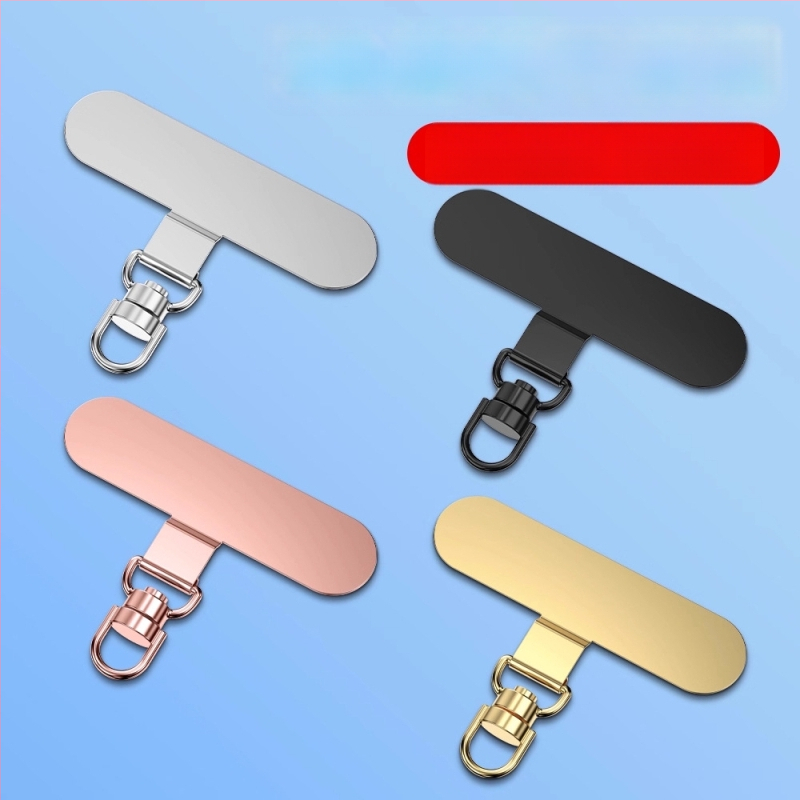 Tālruņa lanyarda stiprinājums ar 360° rotējošu metāla klipu, metāls, elektroplakāts, universāls, ģeometriska forma