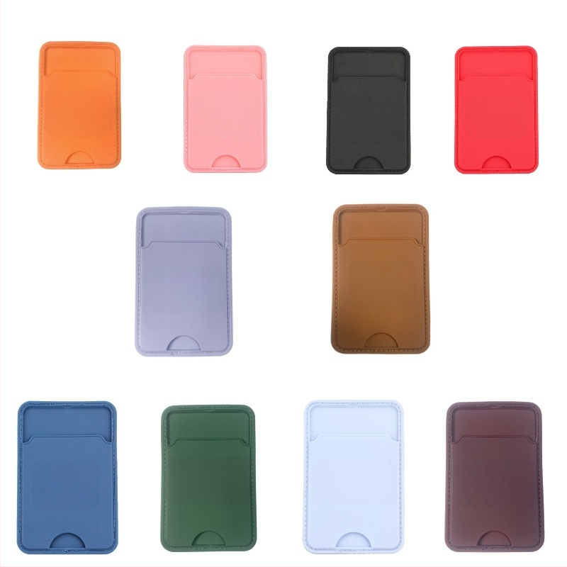 Telefono nugaros kortelių laikiklis su pritaikytu logotipu, plastmasinis, siuvamas, unisex