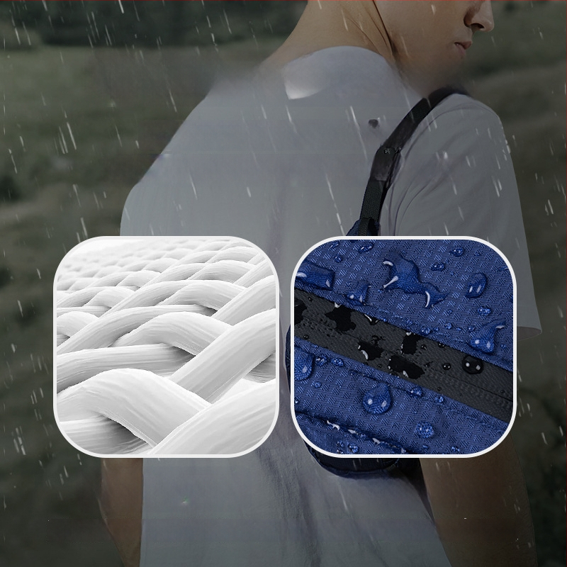 Unisex nylon sport deréktáska – lélegző, vízálló, ultrakönnyű, anti-lopás funkcióval, kültéri sportokra