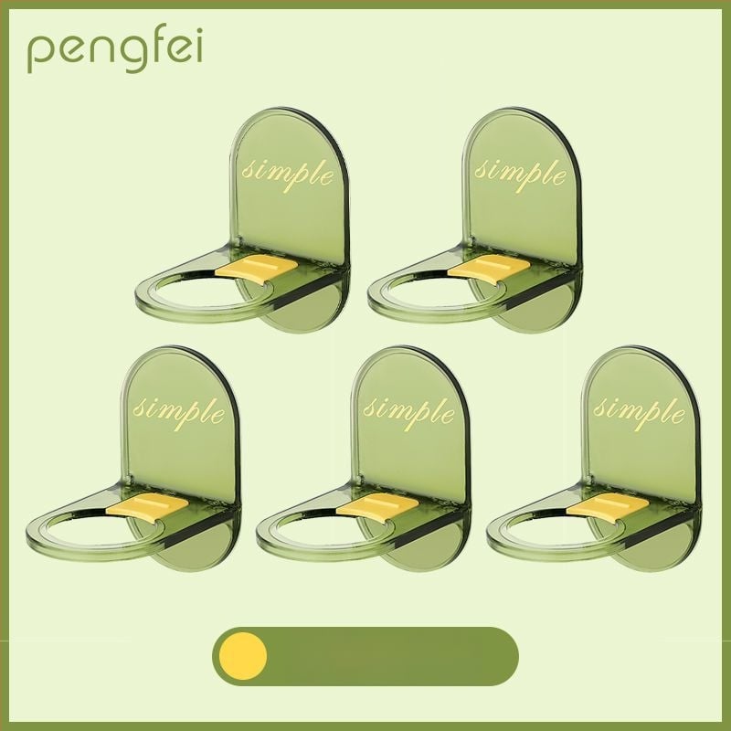 Raft de baie montat pe perete cu cârlige, montaj adeziv fără găuri, din plastic, până la 1 kg, 1 nivel