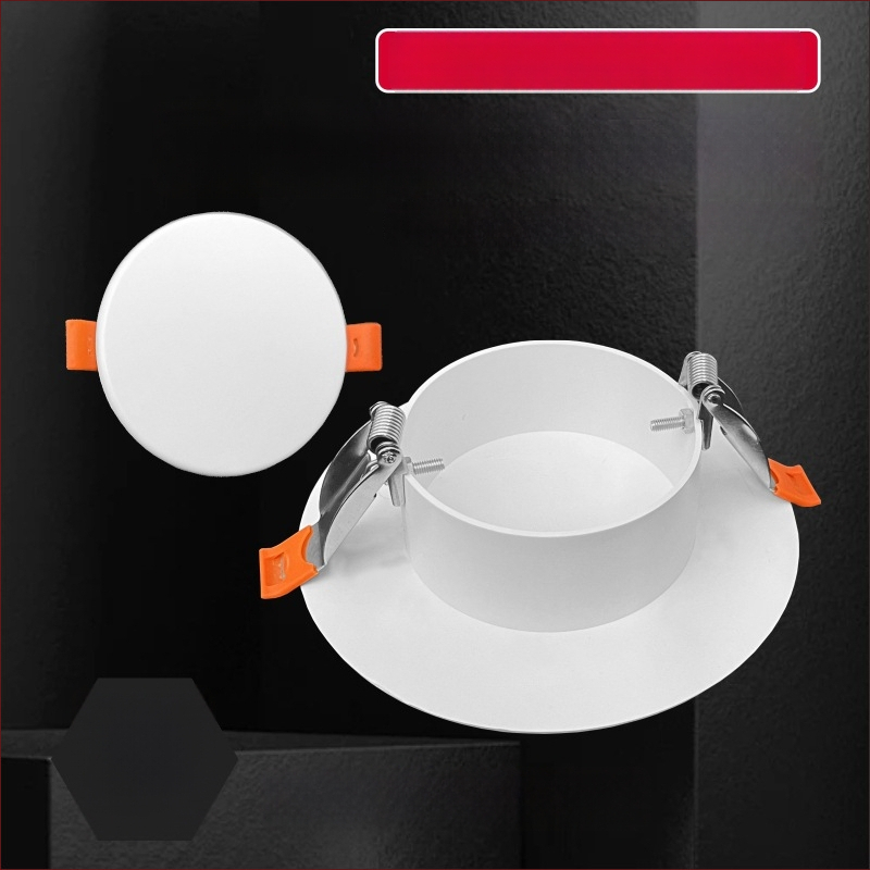 Capac decorativ circular pentru gaura de tavan pentru iluminat - ABS, diametru 94/134/185/230 mm, grosime perete 3 mm, marca Zhang Plastic