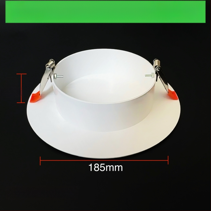 Capac decorativ circular pentru gaura de tavan pentru iluminat - ABS, diametru 94/134/185/230 mm, grosime perete 3 mm, marca Zhang Plastic