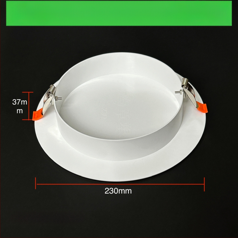 Capac decorativ circular pentru gaura de tavan pentru iluminat - ABS, diametru 94/134/185/230 mm, grosime perete 3 mm, marca Zhang Plastic