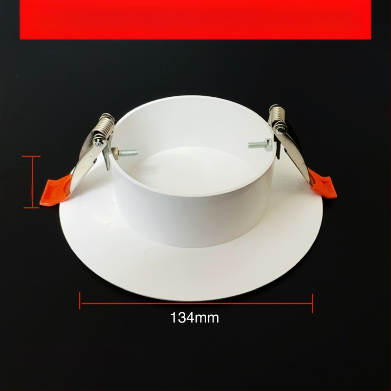 Capac decorativ circular pentru gaura de tavan pentru iluminat - ABS, diametru 94/134/185/230 mm, grosime perete 3 mm, marca Zhang Plastic