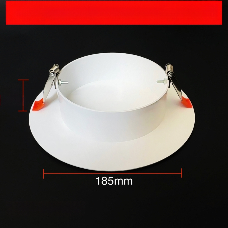 Capac decorativ circular pentru gaura de tavan pentru iluminat - ABS, diametru 94/134/185/230 mm, grosime perete 3 mm, marca Zhang Plastic